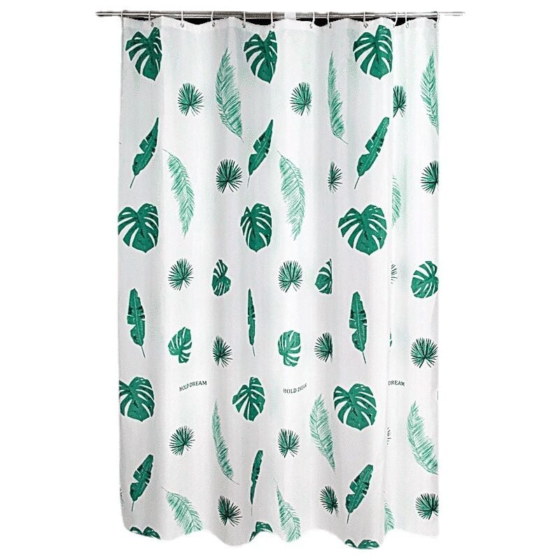 foto del prodotto sollbry tenda da doccia con 6 ganci in plastica, 100 x 180 cm, tenda da doccia in plastica per box doccia e vasche da bagno, tende da bagno, set di