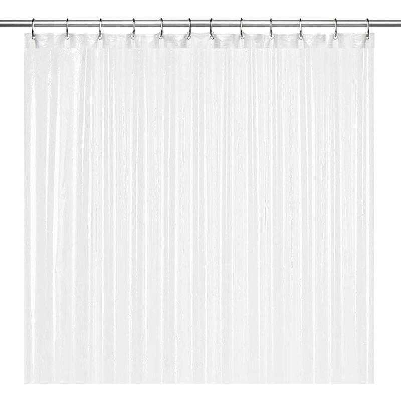 foto del prodotto sollbry tenda da doccia per bagno tenda da doccia in plastica impermeabile peva atossica di alta qualit con occhielli smerigliati antiruggine,