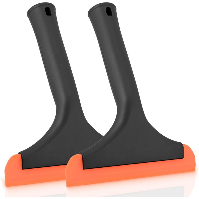 foto del prodotto sollbry tergivetro in silicone con fori per appendere, 15 cm, tergivetro multifunzione per doccia, specchio, porta, finestra, vetro, parabrezza