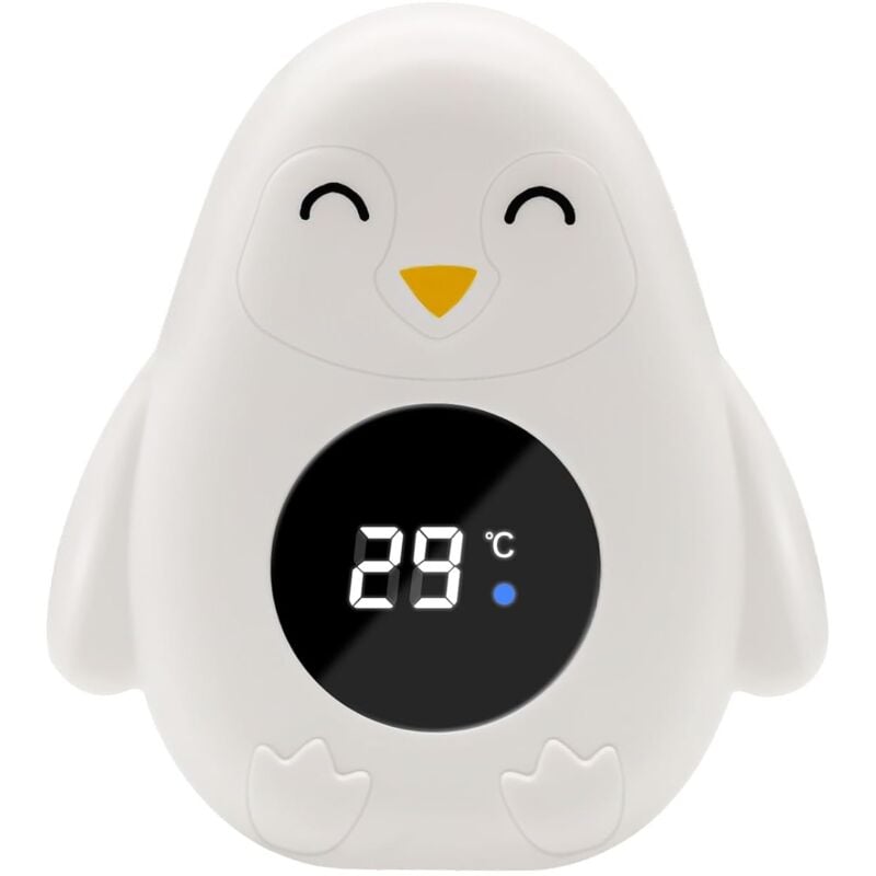 immagine 0 del prodotto sollbry termometro da bagno per bambini, termometro digitale per acqua, con spia led e funzione di avviso temperatura, adatto per vasche da bagno e