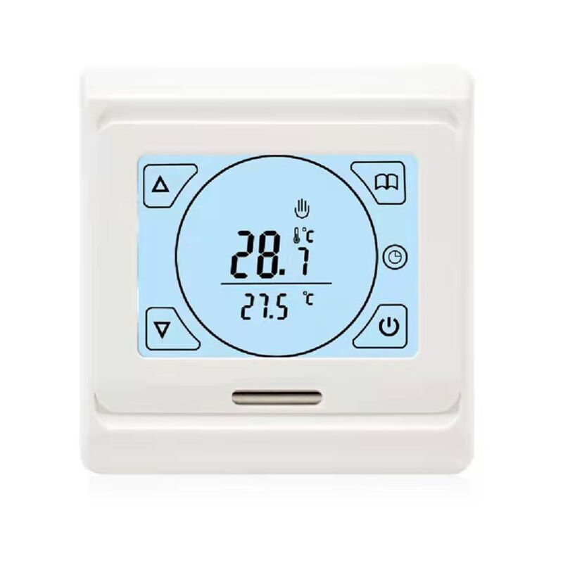foto del prodotto sollbry termostato per riscaldamento a pavimento elettrico programmabile 16a con sensore, termostato ambiente digitale, regolatore per