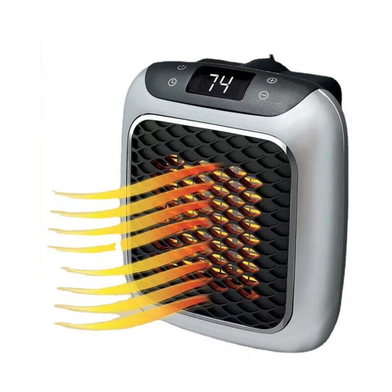 foto del prodotto sollbry termoventilatore elettrico con telecomando, mini termoventilatore ceramico da 800 w, risparmio energetico, termoventilatore radiante