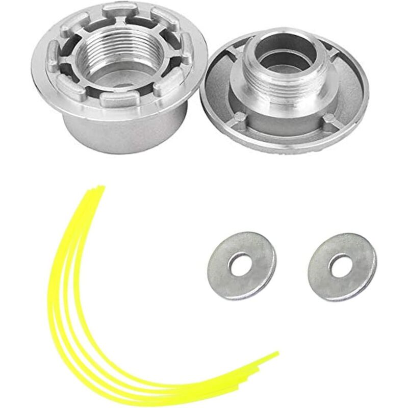 foto del prodotto sollbry testina per decespugliatore, testina per decespugliatore con fili di alluminio, testina universale per decespugliatore a 4 fili, testina per