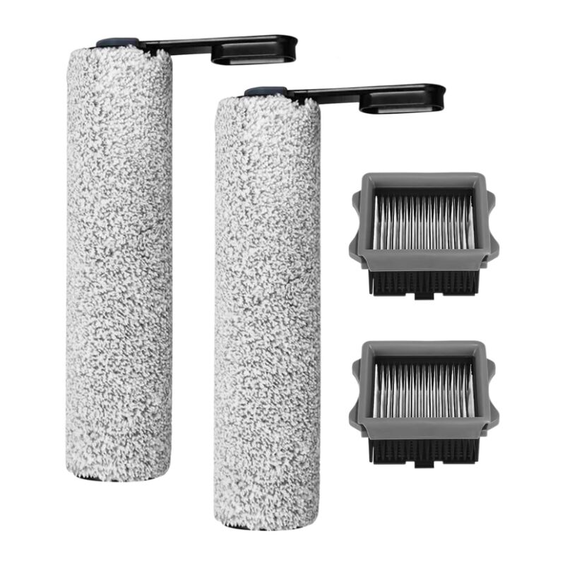 foto del prodotto sollbry tineco floor one s7 pro kit di accessori per aspirapolvere s6, 2 rulli spazzola e 2 filtri hepa per floor one s7 pro, kit di accessori