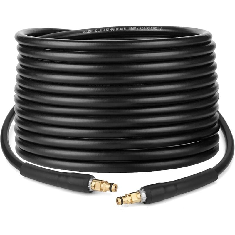 foto del prodotto sollbry tubo di prolunga di ricambio ad alta pressione da 6 m per idropulitrice karcher serie k k2 k3 k4 k5 k6 k7, connettore rapido click plug