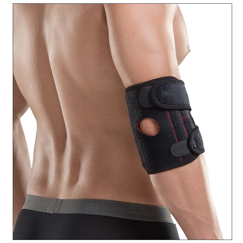foto del prodotto sollbry tutore per gomito regolabile in neoprene traspirante, supporto per gomito, fascia per braccio, confezione da 2