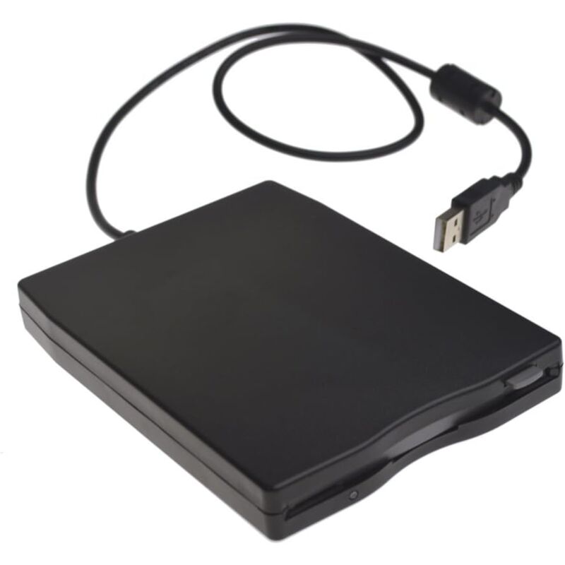 foto del prodotto sollbry unit floppy disk esterna usb 2.0 fdd compatibile con windows 98se me 2000 xp win7 vista mac os8.6 nero 