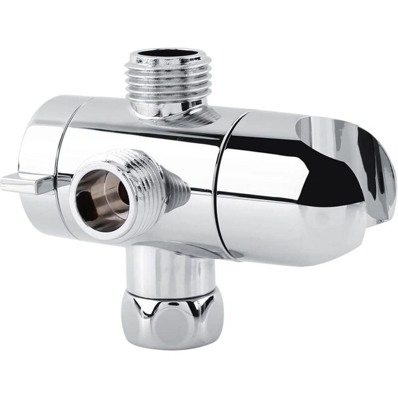 foto del prodotto sollbry valvola deviatrice per doccia a 3 vie, adattatore per soffione doccia, sdoppiatore per tubo flessibile da 1 2 , accessori universali con