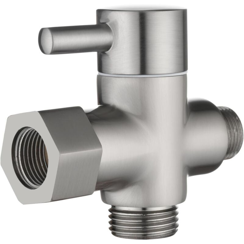 foto del prodotto sollbry valvola di intercettazione in ottone a 3 vie con adattatore da 3 8 per linea dell acqua del wc