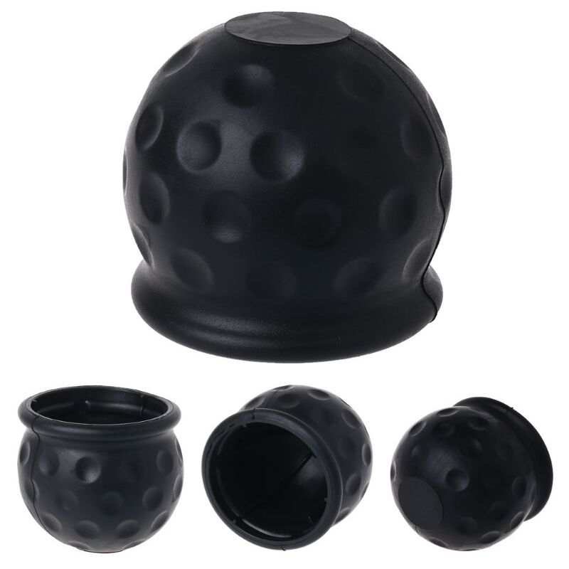 foto del prodotto sollbry x 50 mm coprisfera per gancio di traino, coprisfera per gancio di traino in gomma nera, tappo di protezione per sfera di gancio di traino,