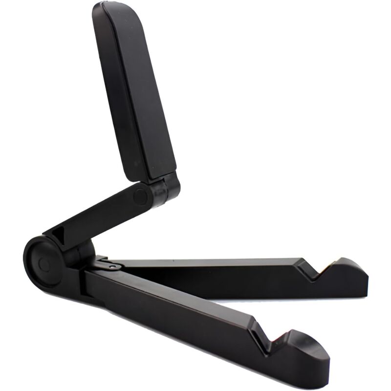 foto del prodotto sollbry x supporto per tablet regolabile, portatile, pieghevole, leggero, universale, multi angolo, antiscivolo, nero 18,5 x 2,4 x 3,2 cm 