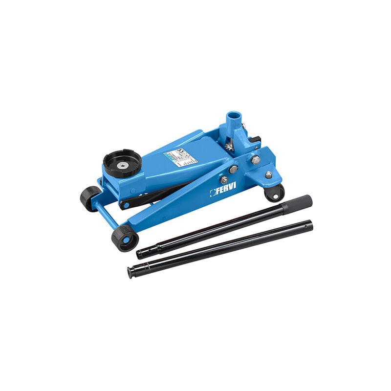foto del prodotto sollevatore cric idraulico a carrello ribassato portata 3 ton fervi c038 30