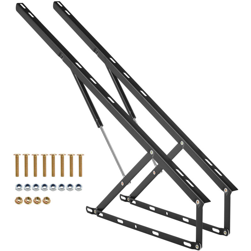 foto del prodotto sollevatore per letto, dimensioni letto 59x71 in, capacit 154 libbre, kit letto a muro fai da te, supporto leva pneumatico, resistente, letto a muro