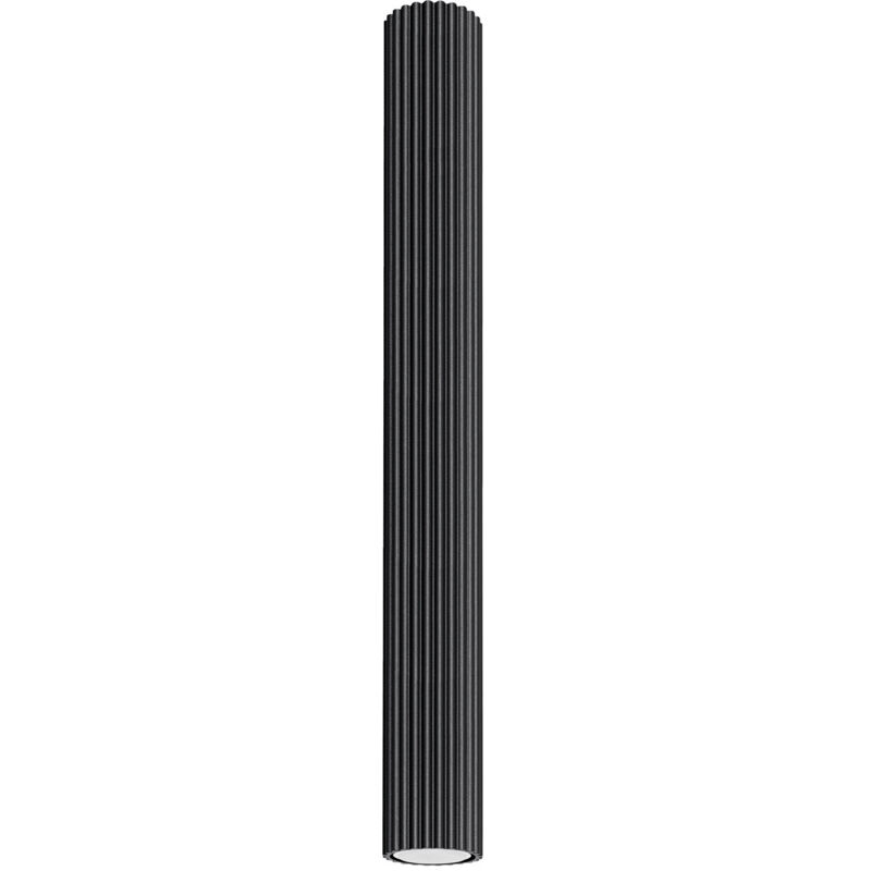 foto del prodotto sollux karbon lampada da soffitto minimalista da superficie 60 nera