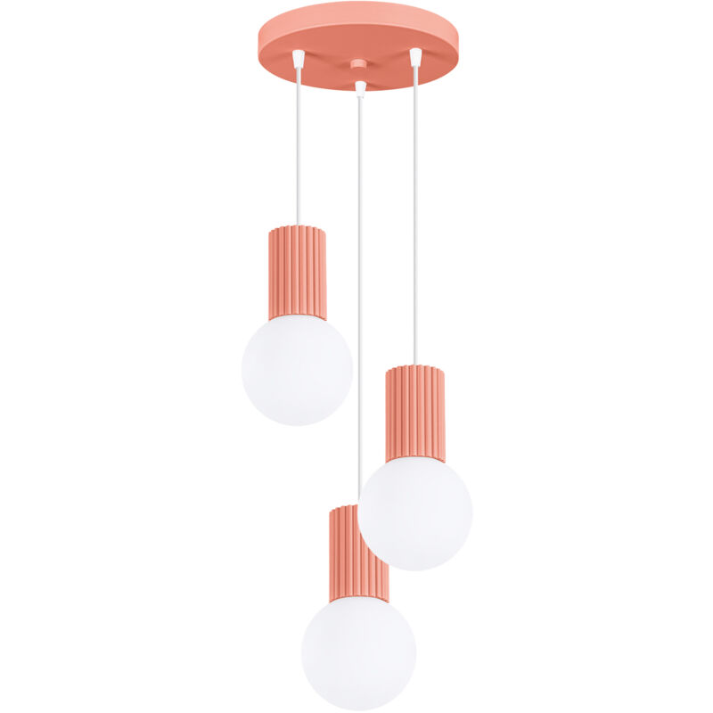 foto del prodotto sollux lampada a sospensione halo pesca 25x125x25cm