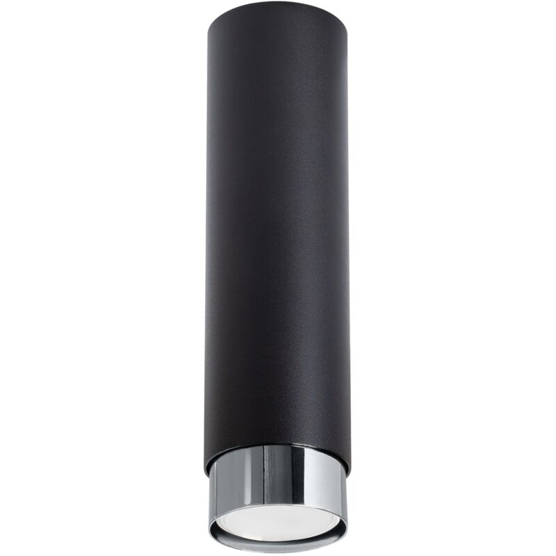 foto del prodotto sollux lampada da soffitto nero nero cromato 6x22.5x6cm