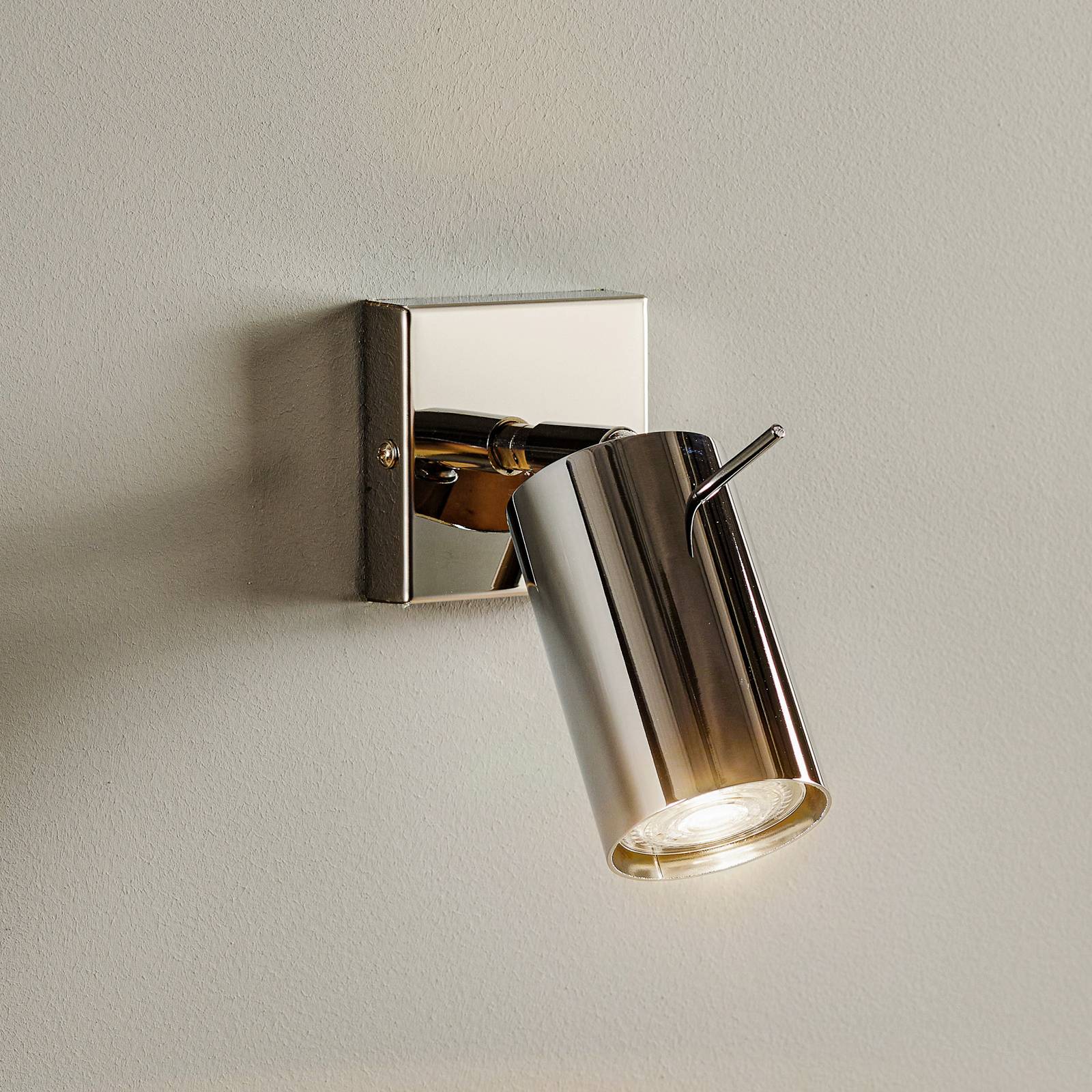 foto del prodotto sollux lighting faretto da parete round, cromato, 1 luce