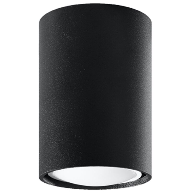 foto del prodotto sollux lighting lagos faretto da incasso a superficie, nero, 10 cm