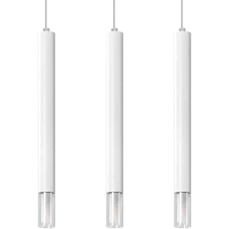 foto del prodotto sollux lighting wezyr plafoniera a sospensione bar, bianca, 3x g9