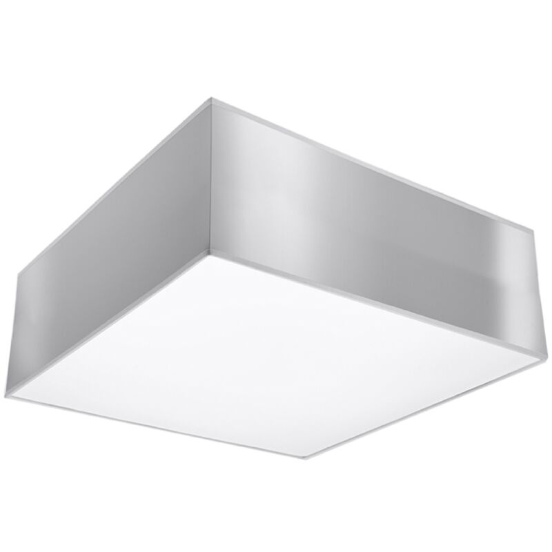 foto del prodotto sollux square flush hellgrau 25cm e27 quadrato incasso grigio chiaro 25cm e27