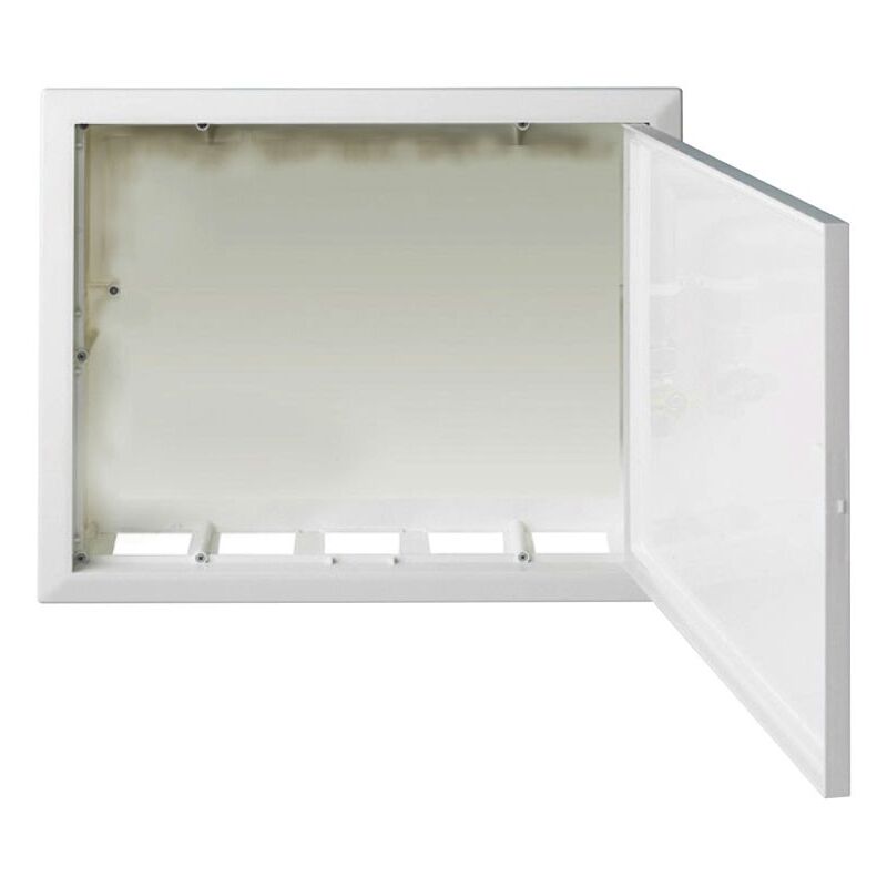 foto del prodotto solo cassetta da incasso in plastica bianca per distribuzione gas e acqua dim. 370 x 310 x 82 mm 00000051487