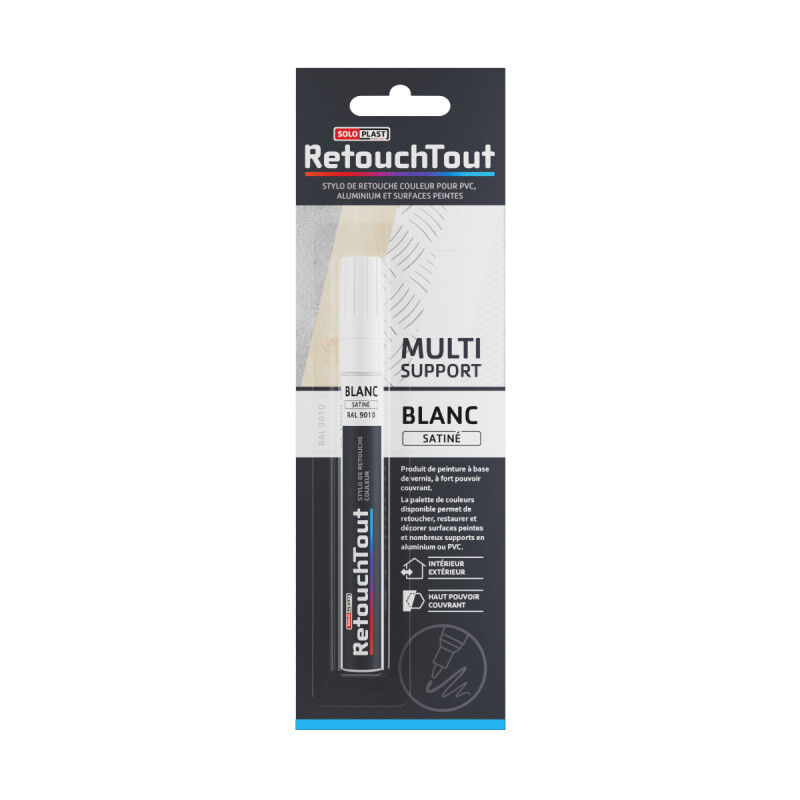 foto del prodotto soloplast penna per ritocchi di colore - bianco satinato - 10ml