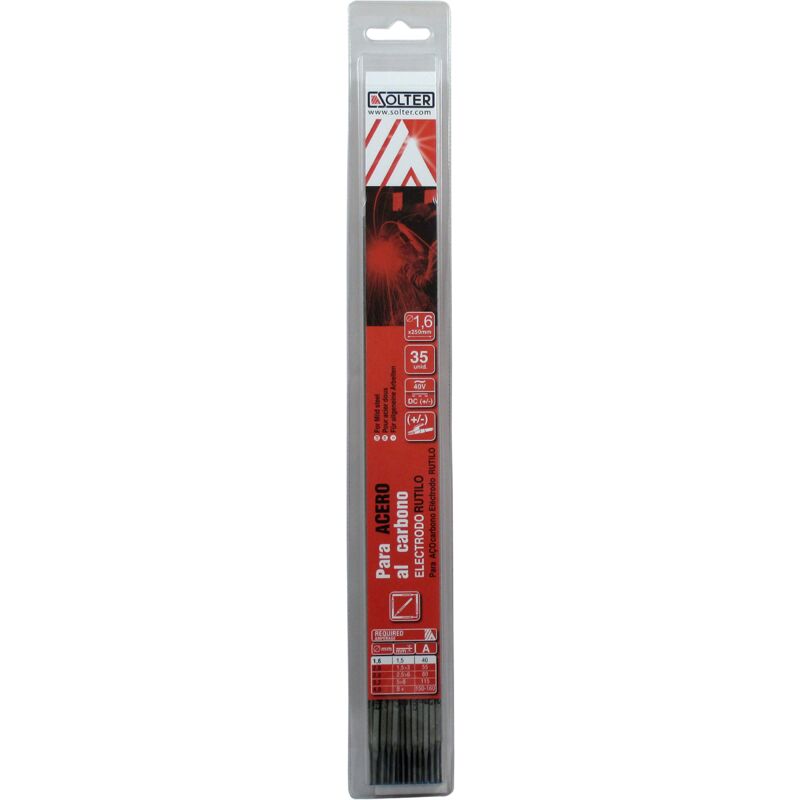 foto del prodotto solter 05905 elettrodi al rutile e6013 1,6 x 300 mm, 35 pezzi 