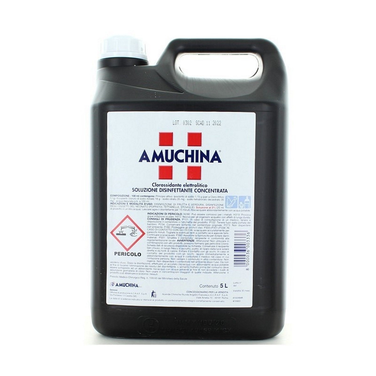 foto del prodotto soluzione disinfettante concentrata, nero, 5 l amuchina