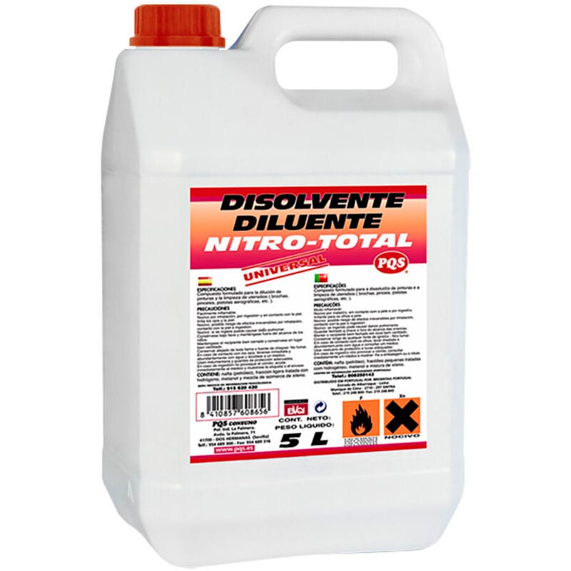 foto del prodotto solvente pqs nitro total 5 l