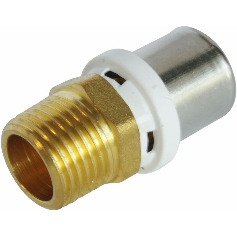 foto del prodotto somatherm for you 5608 20 15 raccordo diritto maschio della piegatura del tubo multistrato 20 maschio 15 21 1 2 per collegare un tubo