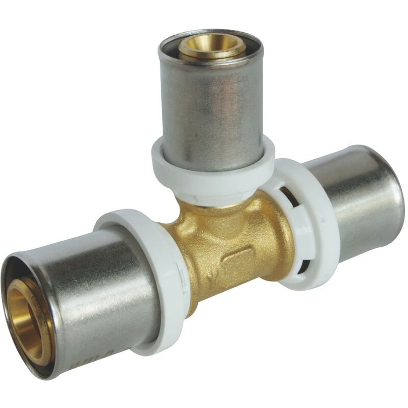 foto del prodotto somatherm for you 5720 20 16 20 te ridotto crimp tubo centrale multistrato 20 16 20 permette una deviazione di diametro su un tubo