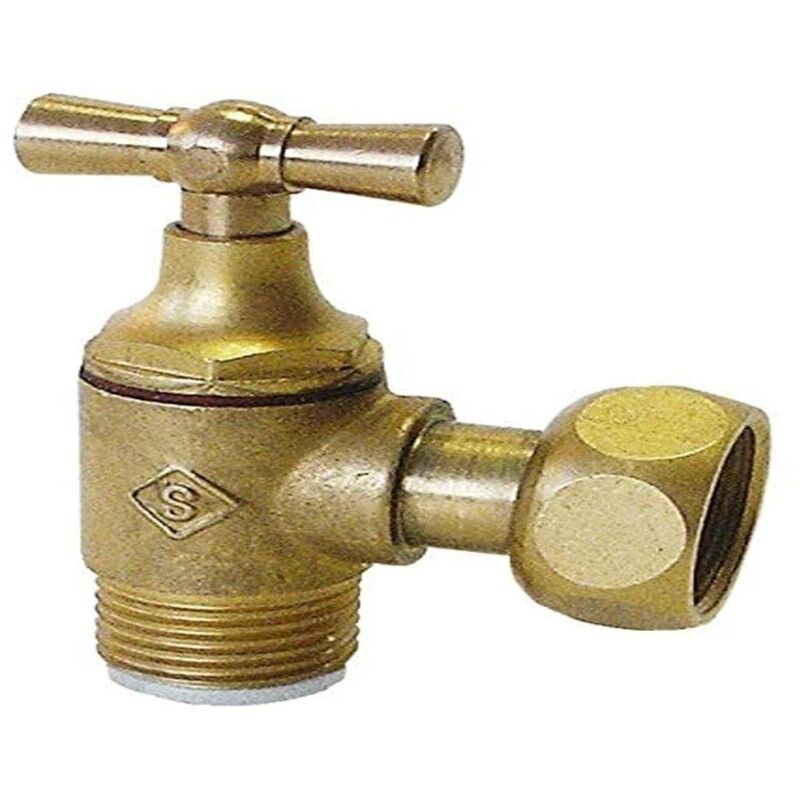 foto del prodotto somatherm for you angolo toilette rubinetto in ottone grezzo staffa m12 17 3 8 dado prigioniero 12 17 3 8 