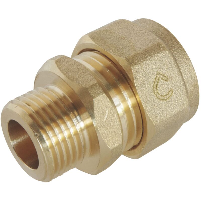 foto del prodotto somatherm for you compressione raccordo diritto vite per pex 16 pipe maschio 12 17 3 8 