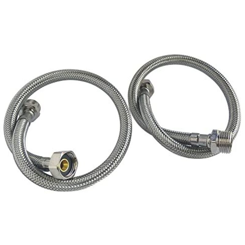 foto del prodotto somatherm for you connessione lotto 2 flessibile sanitari diritto maschio 12 17 3 8 dado girando a destra femminili 12 17 3 8 lunghezza 30