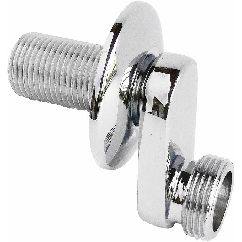 foto del prodotto somatherm for you - connessione muro contro cromo deciso a eccentrica 32 millimetri scanalatura - m15 m20-21 27 - fornito con 22 millimetri rosetta