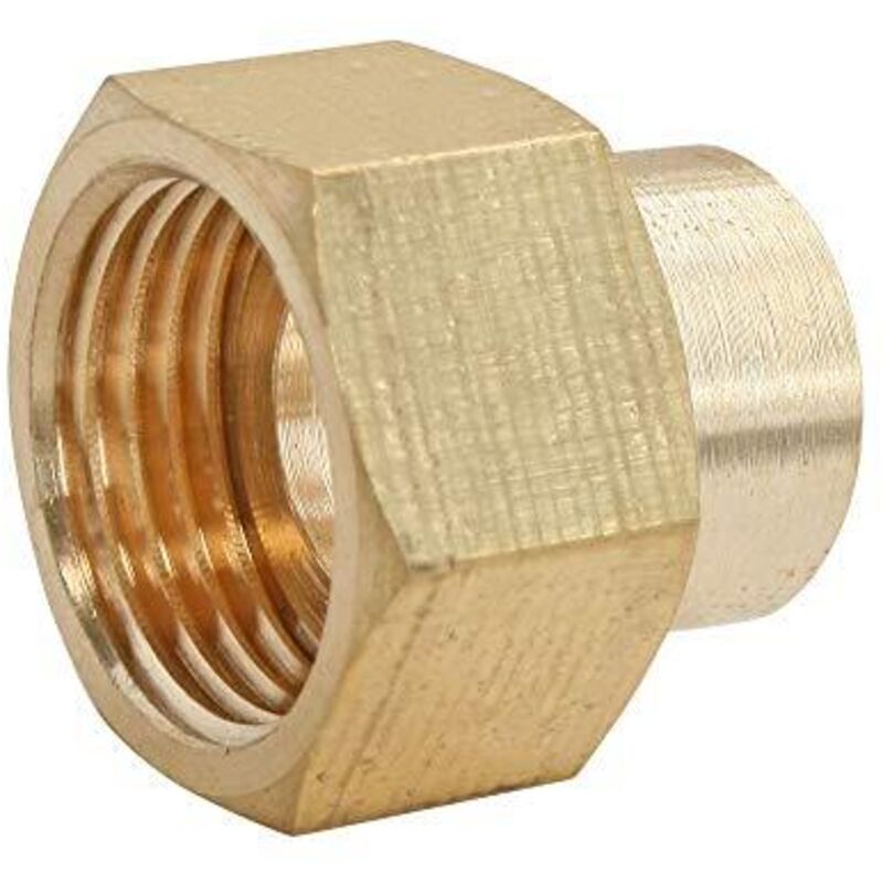 foto del prodotto somatherm for you - raccordi rame saldare - 14 dritto accoppiamento dado in ottone rotante 15 21