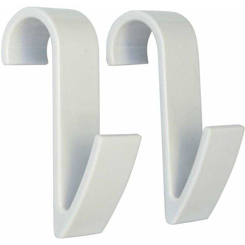 foto del prodotto somatherm for you srdb set di 2 ganci per tubo tondo bianco asciugamano asciutto