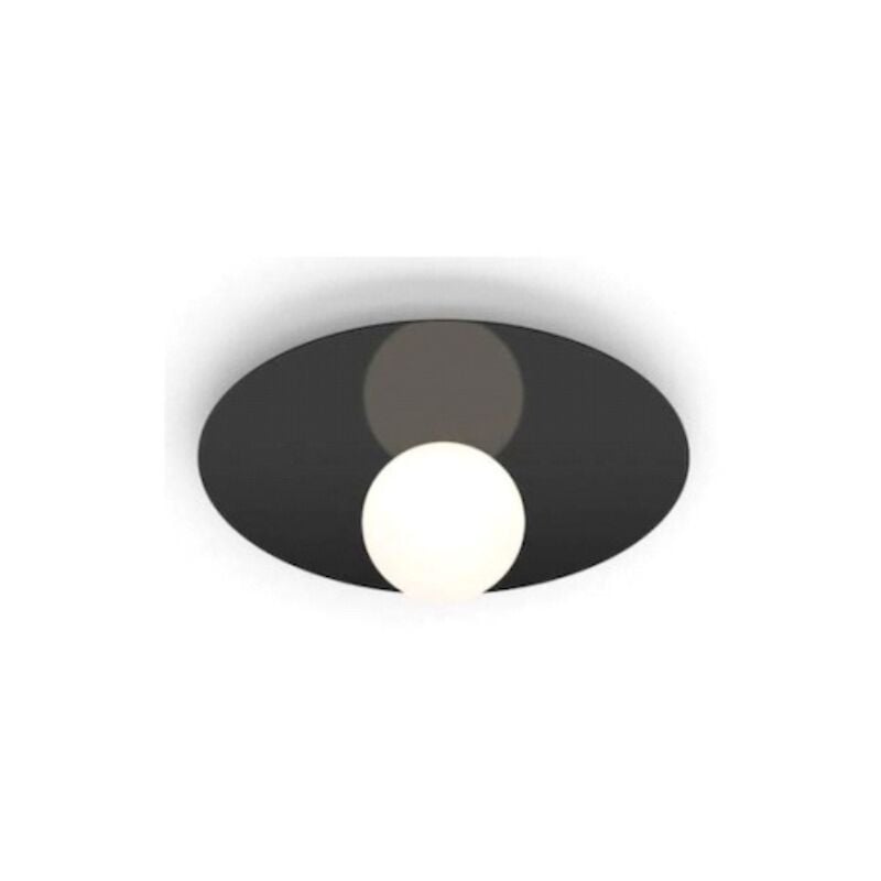 foto del prodotto sombre plafoniera moderna nera 35 cm