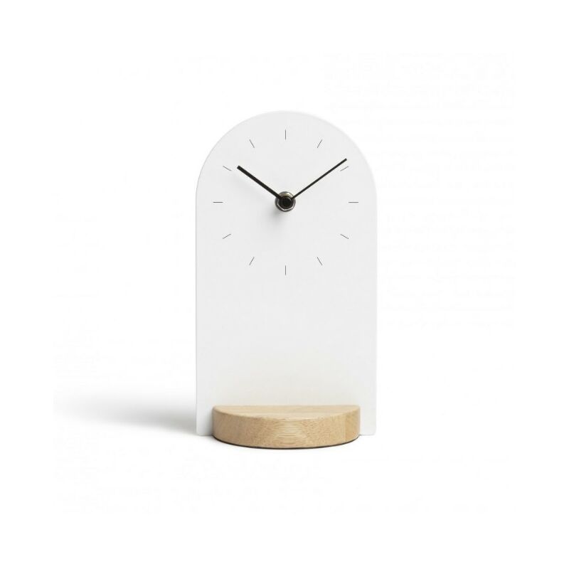foto del prodotto sometime orologio metallo bianco naturale umbra
