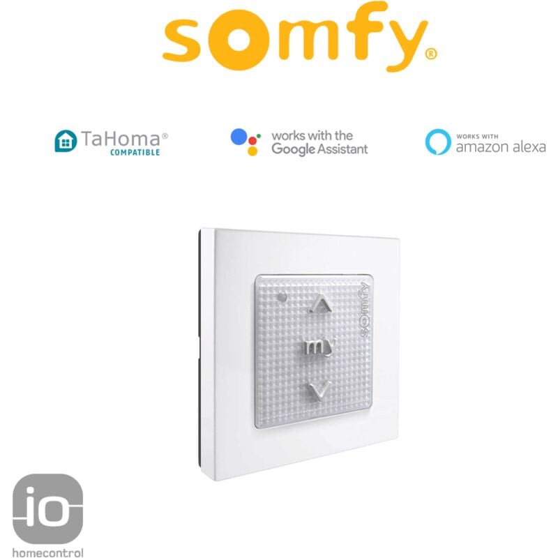 foto del prodotto somfy smoove origin io radiocomando a parete per motori radio io