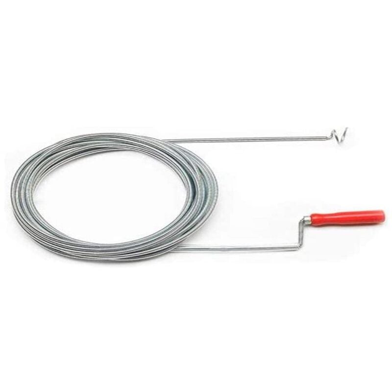 foto del prodotto sonda sturatubi 5 m, diametro 8 mm, ideale per sturare tubazioni di scarico otturate e grondaie senza agenti chimici prfd50c ribimex