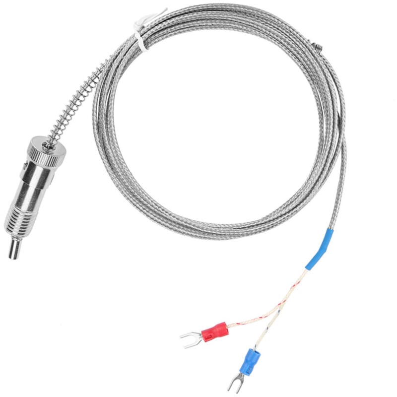 foto del prodotto sonde de thermocouple, ressort de compression ba onnette, type k sonde de thermocouple allant de 0 400 pour la mesure de la temp rature, fil du