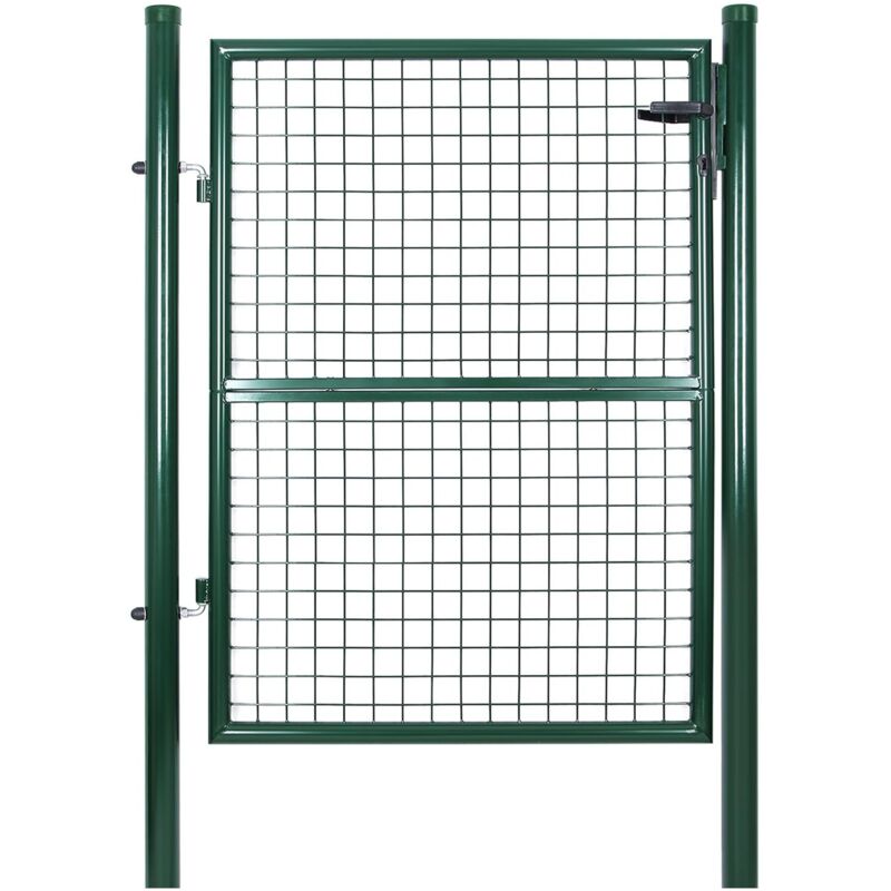 foto del prodotto songmics cancelletto giardino 125 x 106cm cancello pedonale barriera modulabile