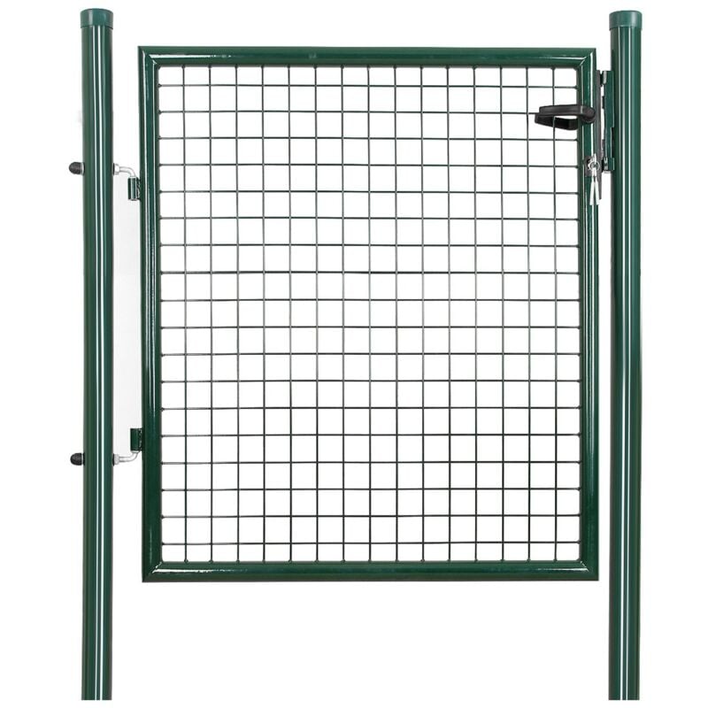 foto del prodotto songmics cancello da giardino cancelletto recinto con serratura pedonale barriera modulabile per cortile