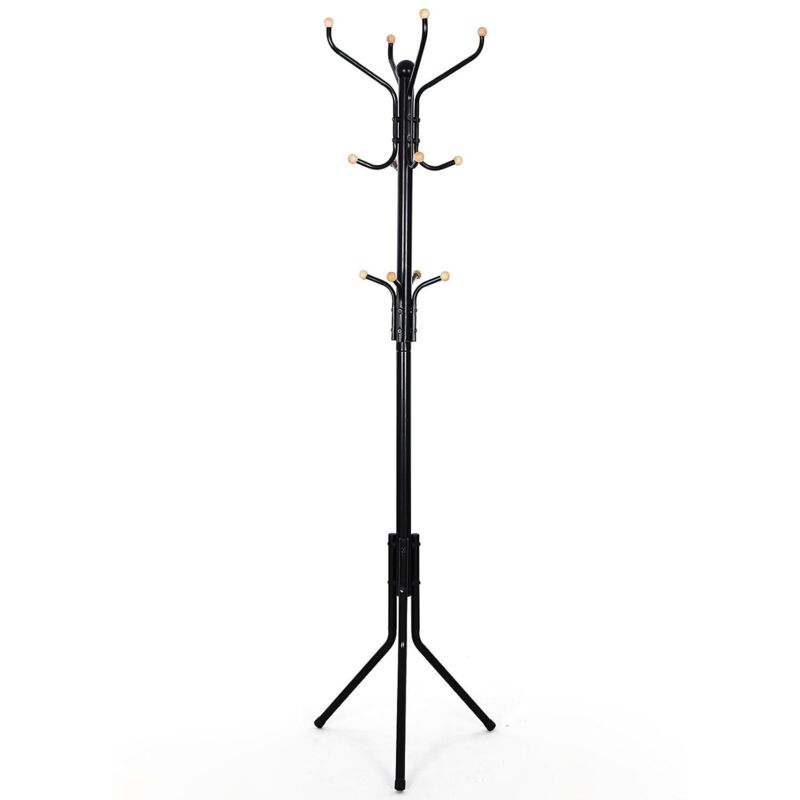foto del prodotto songmics stand appendiabiti attaccapanni ometto da pavimento 44 x 182cm nero nero
