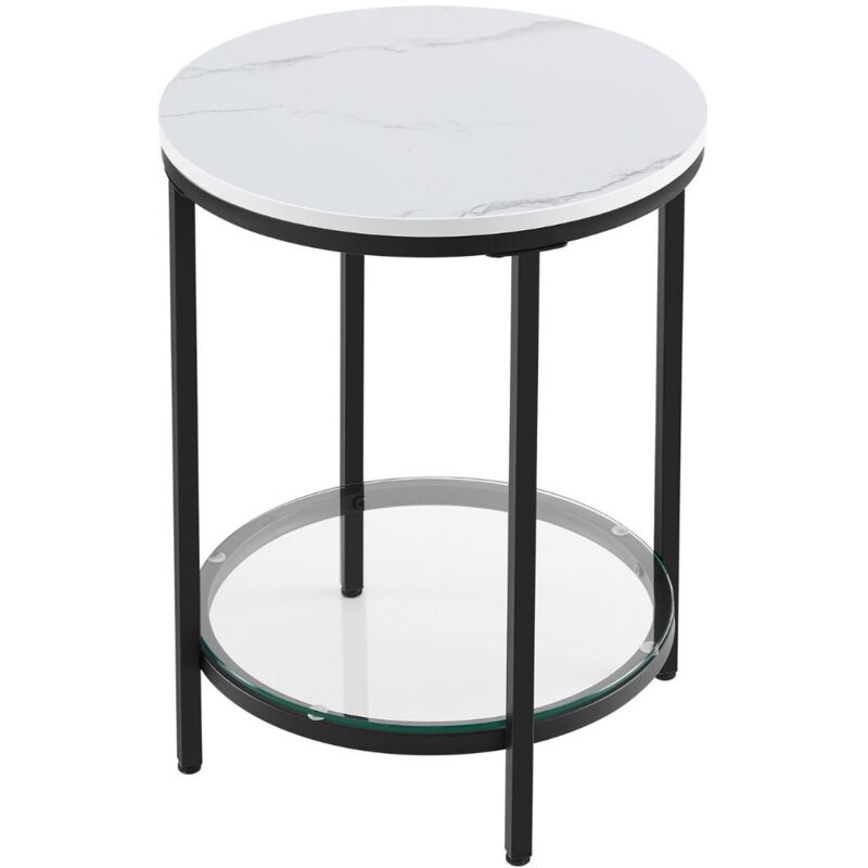 foto del prodotto songmics tavolino da salotto rotondo h55 cm