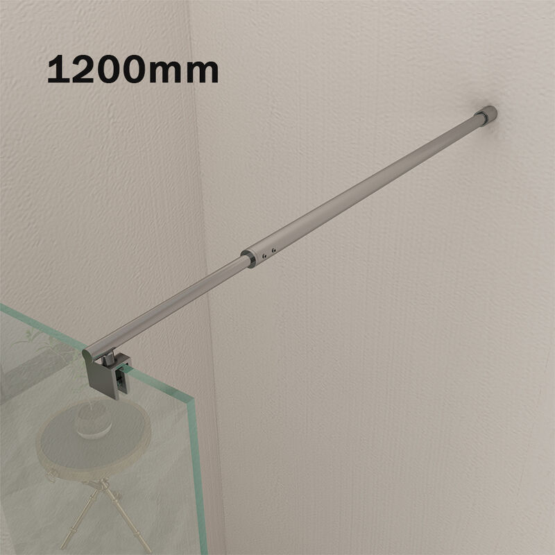 foto del prodotto sonni barra di supporto 120 cm sonni barra di stabilizzazione a parete per doccia walk in shower cabina doccia