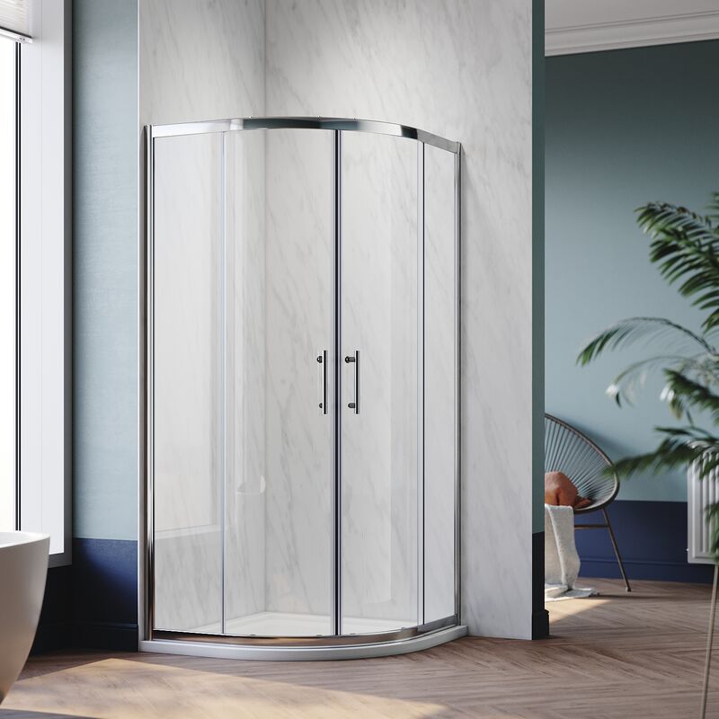 foto del prodotto sonni cabina doccia quadrante doccia rotonda 80x80 cabina doccia ingresso angolare porta scorrevole doccia quadrante