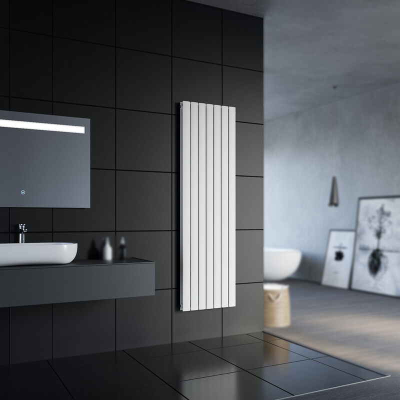 foto del prodotto sonni design radiatore a pannello piatto 1800 x 539 mm bianco radiatore da bagno radiatore a doppio strato radiatore verticale a pannello