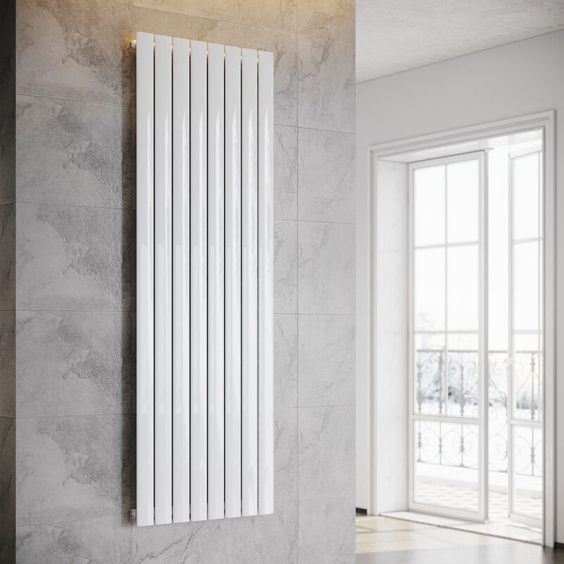 foto del prodotto sonni design radiatore a pannello piatto 1800 x 616 mm bianco radiatore da bagno radiatore monostrato radiatore verticale a pannello